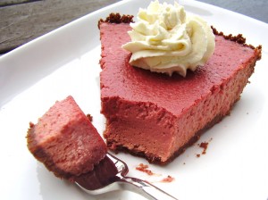 natural red velvet cheesecake