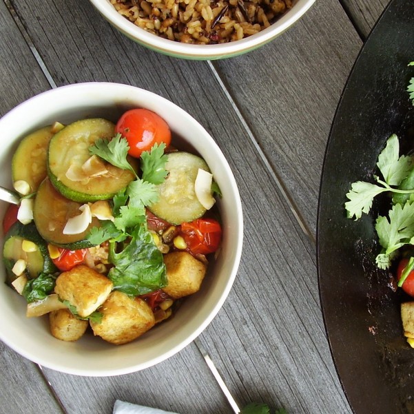 summer vegetable coconut curry
