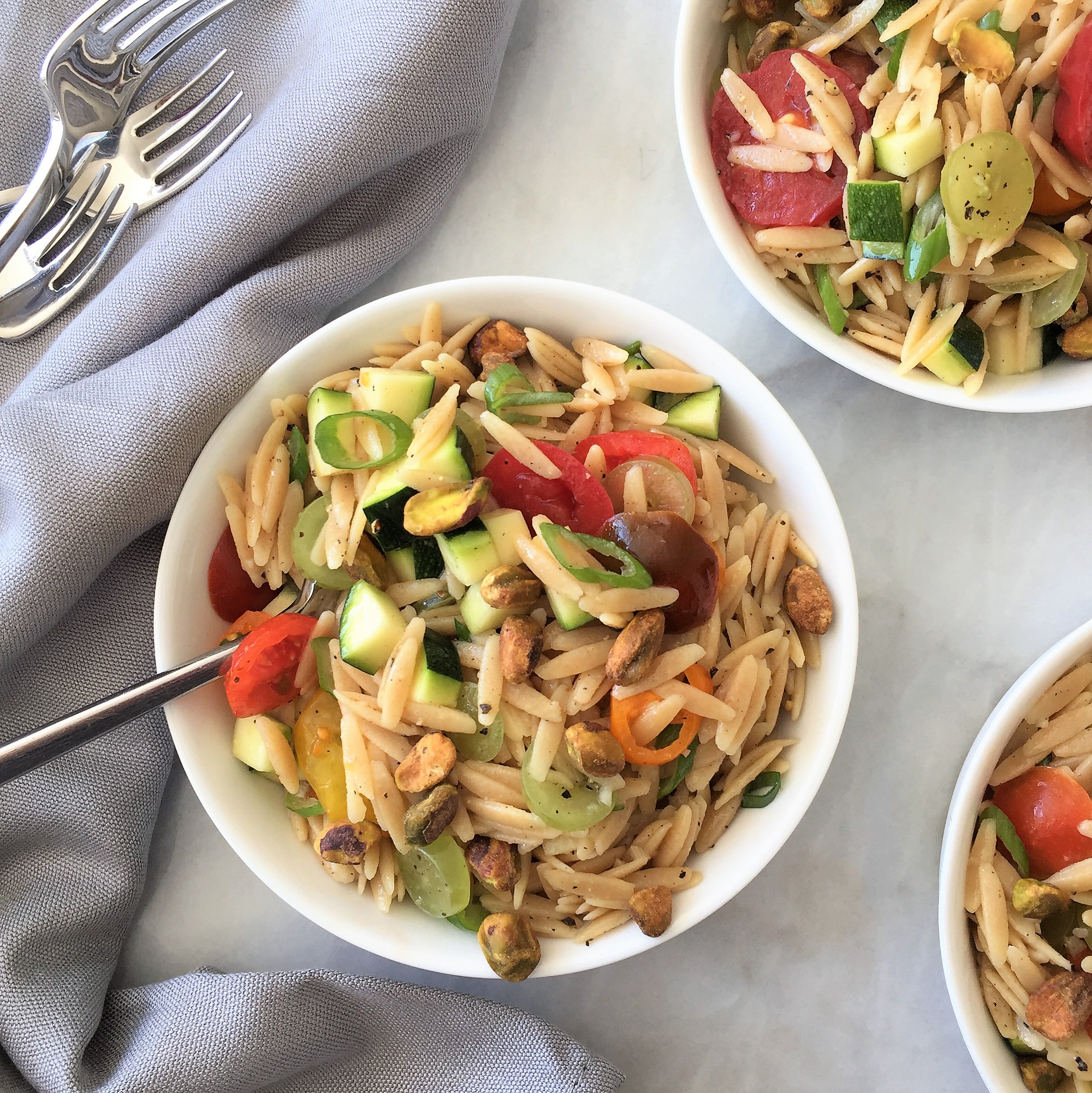 spring “clean” orzo salad