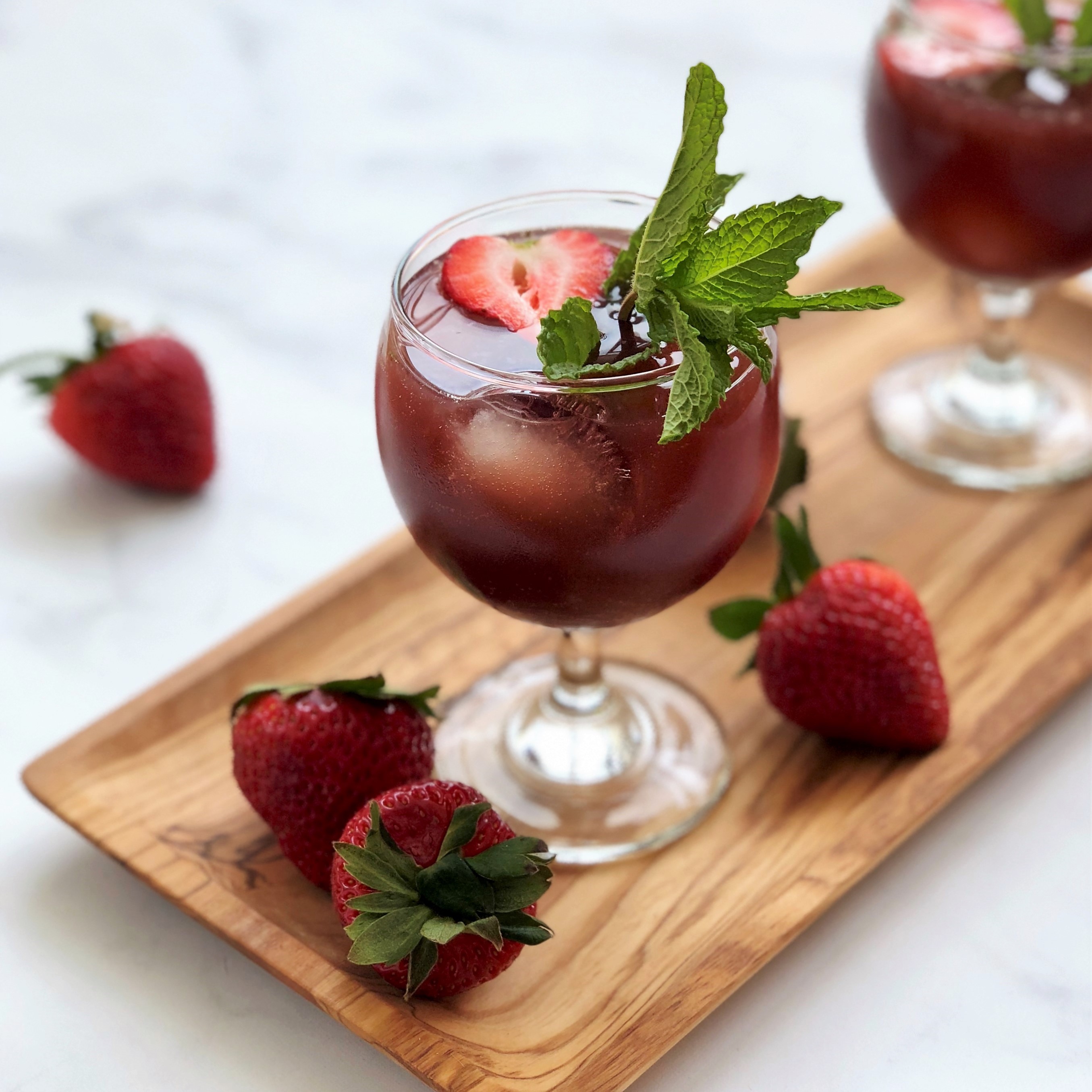 strawberry hibiscus rum punch-in-the-gut