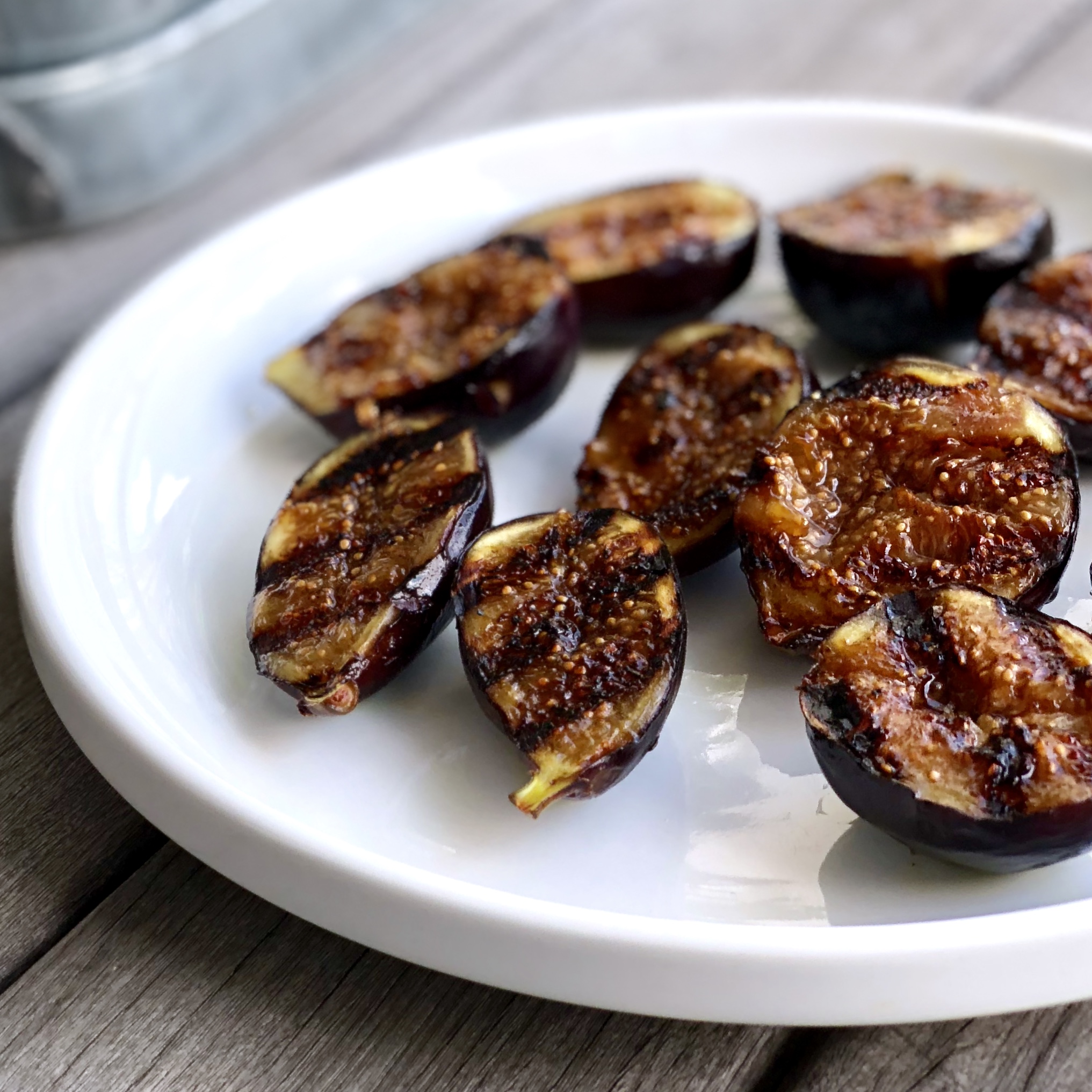 grilled black mission figs