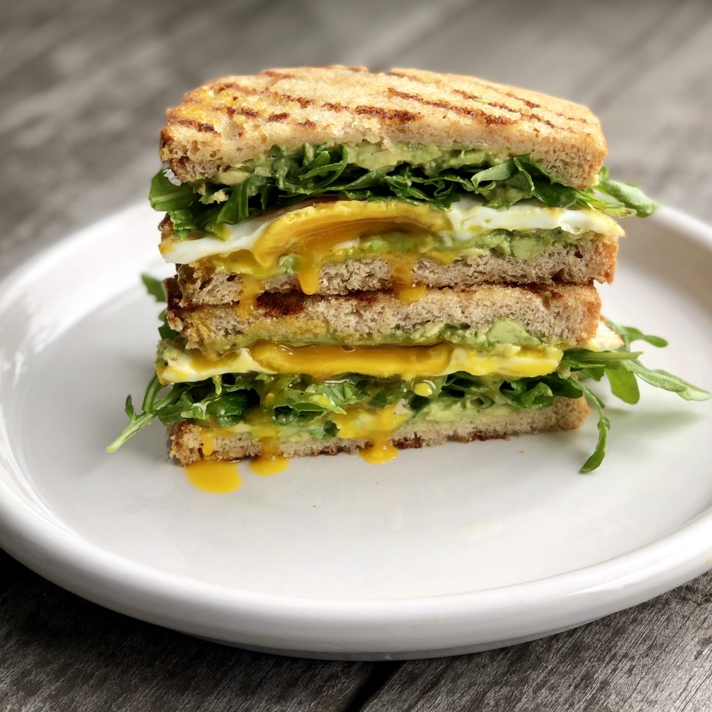 avocado toast & egg sandwich