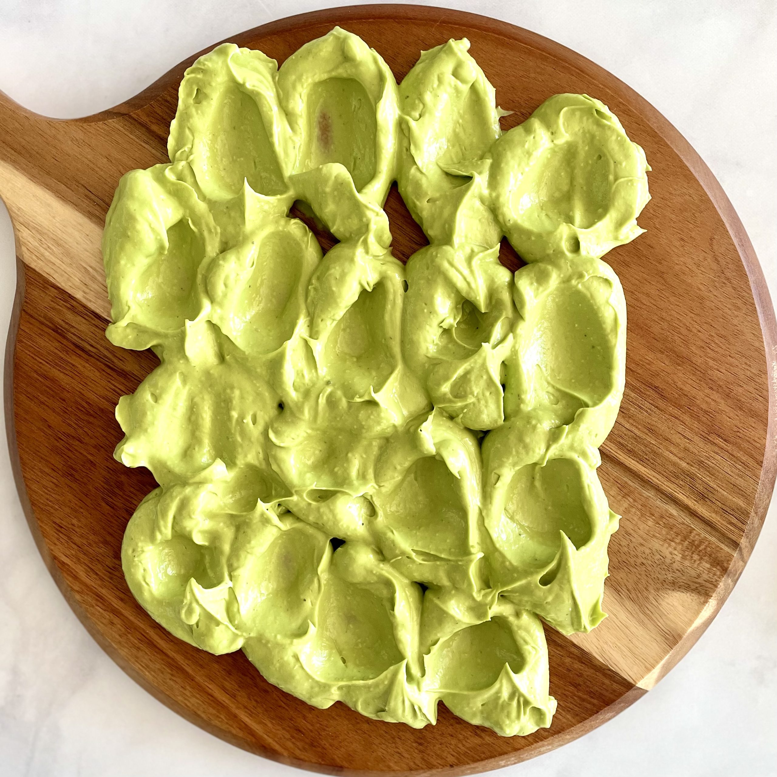 creamy avocado board -- better than a butter board