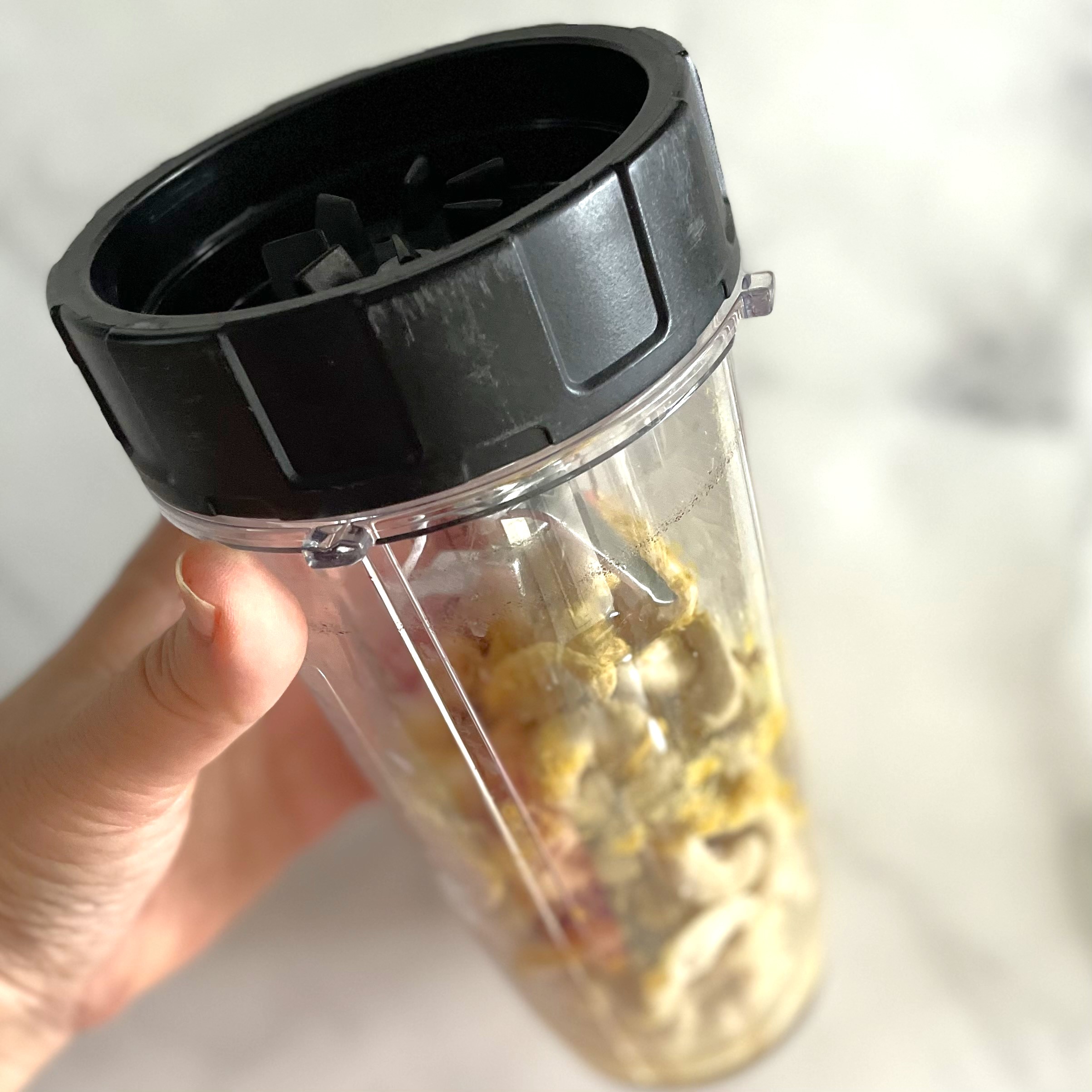 ingredients for cashew cheese in blender container