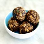 plant-based eggplant-baby bella “meatballs”