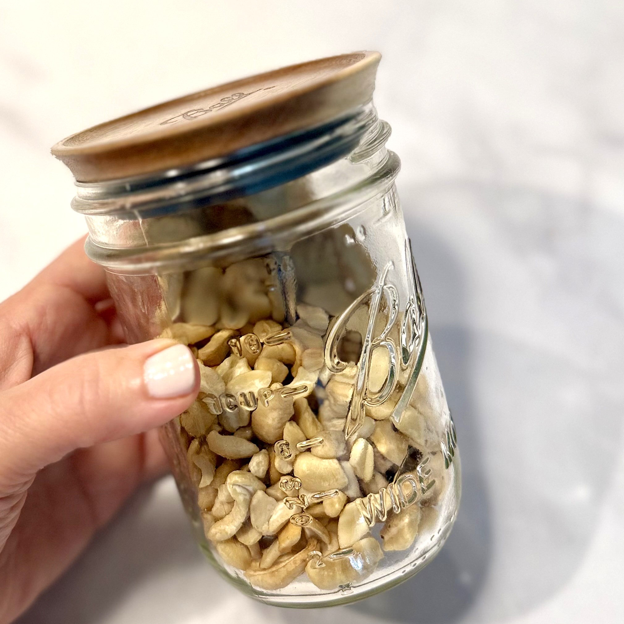 jar of cashews